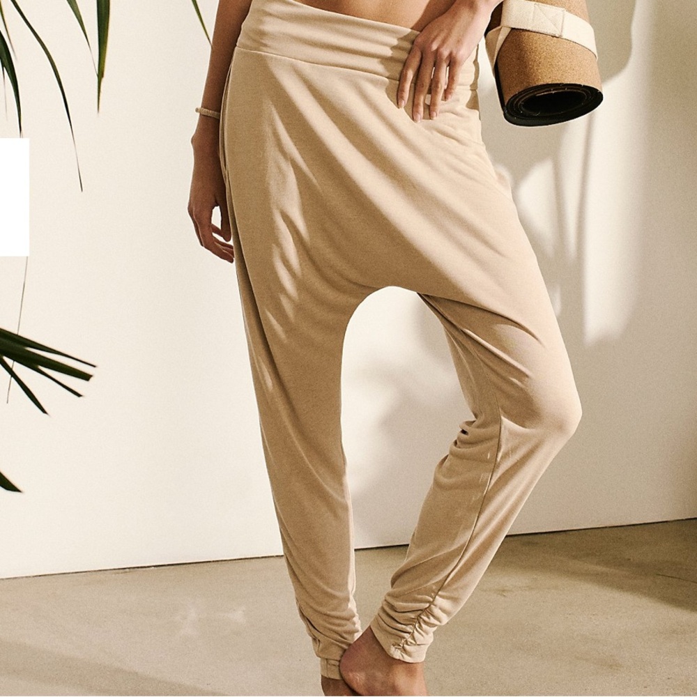 Free People Tan Harem Pants